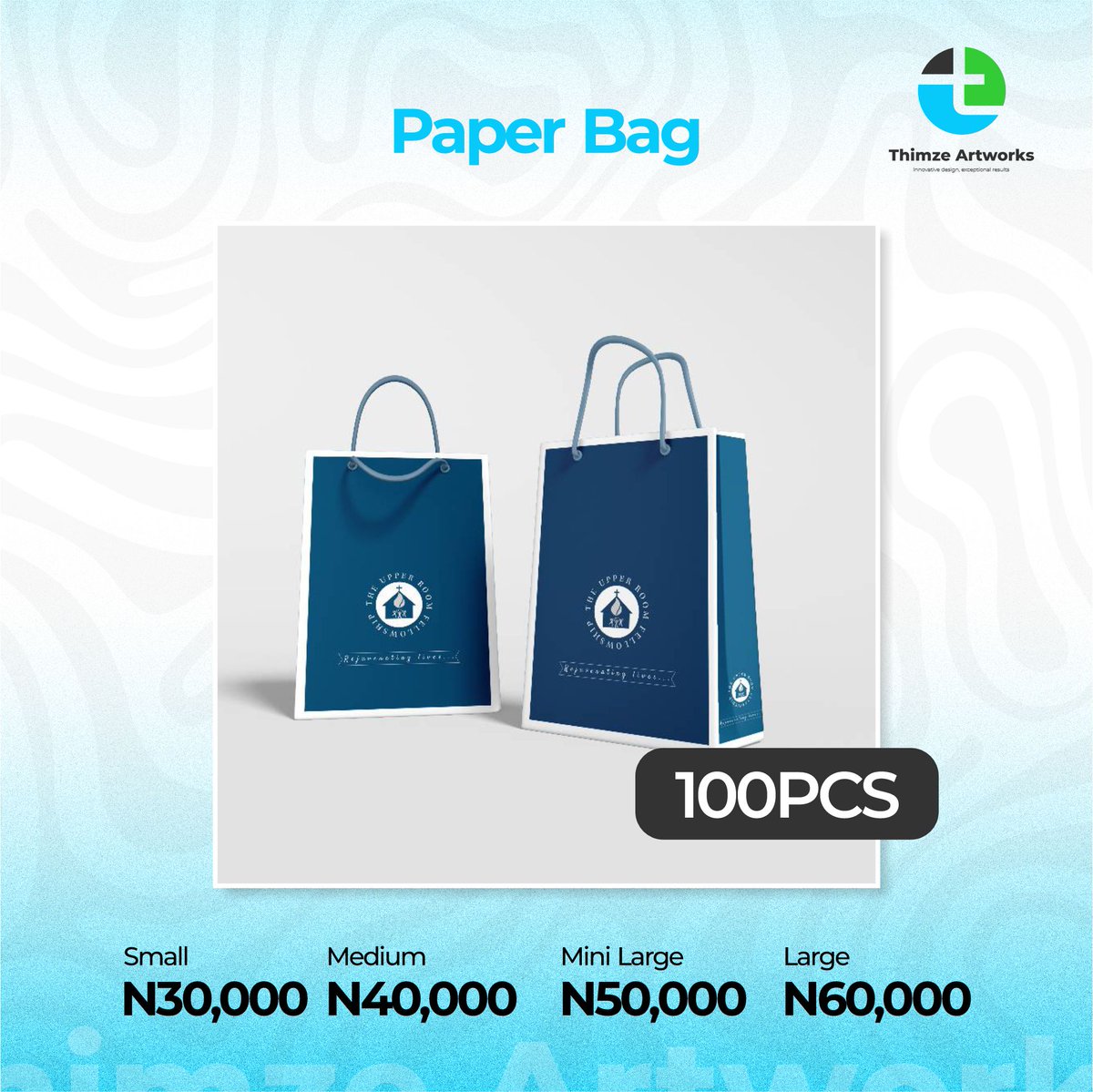 thimze_media's tweet photo. Get your quality print materials from us at affordable prices From Business Cards to Customized nylon, Flyers, Paper Bags, Pen, Logistic Nylon, Letterhead, and lots more...  Reach out to us today
@thimzeartworks

Whatsapp: 09076289706 Call: 09076289706  #thimzeartworks #printshop https://t.co/LKI2pfrHkp