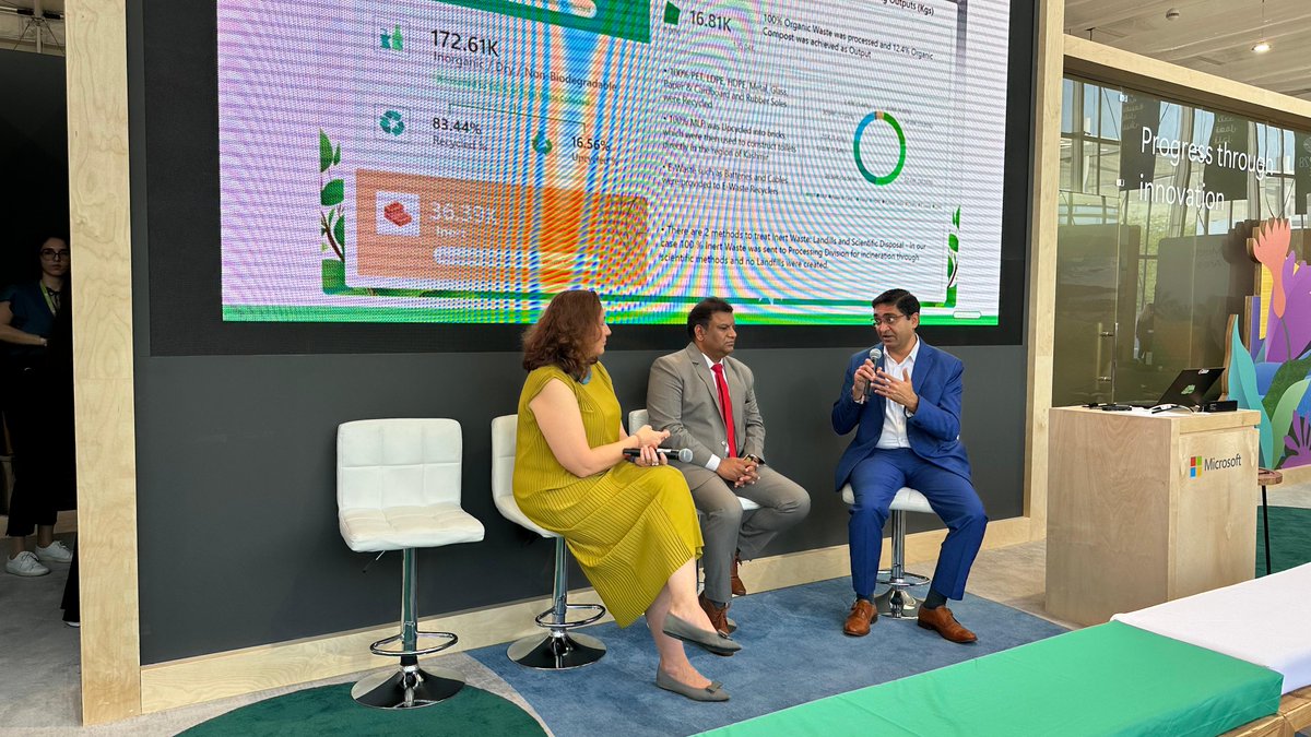 MicrosoftUAE's tweet photo. Incorporate sustainability with us today at #COP28UAE!
Join our interactive partner session from @celebaltech and dive into ‘Sustainable and Zero Landfill World’s Highest Altitude Pilgrims Journey- Amarnath Yatra 2023.’
@COP28_UAE #MSFTatCOP28 #MSFTSustainability #MicrosoftMEA https://t.co/mtnLBj72FB