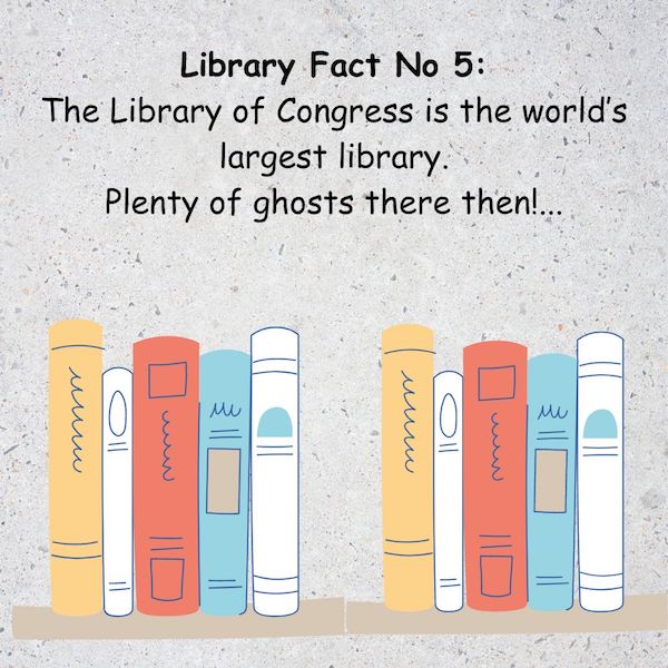 Library Fact 5: The Stonebright Paranormal Agency would have to work double-time to deal with all these ghosts!

mybook.to/HauntingBrooke

#LibrariesforAll #ghosts #paranormalromance