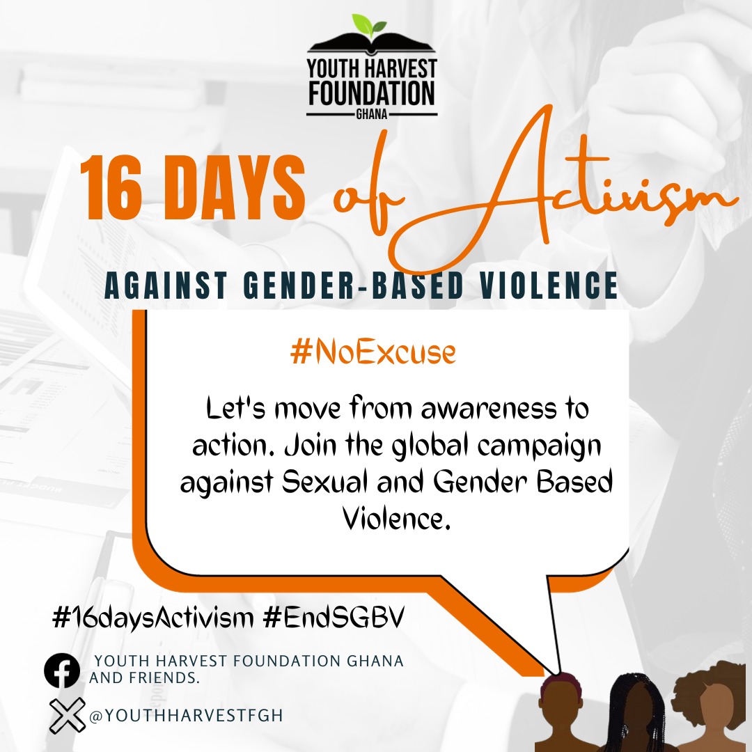 Take a stand against #SGBV! 

 Join the global movement from awareness to action. Together, we can make a difference. No more excuses. 

#NoExcuse #16DaysOfActivism #EndSGBV