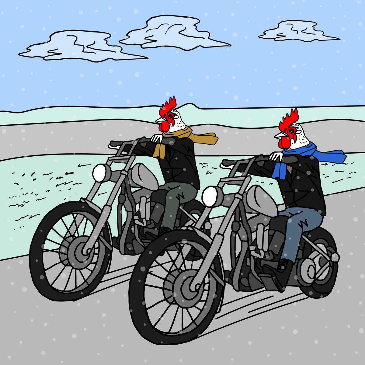 Gm Riders ☕️🎄❄️

Let’s build Roostville together, and pump it up! 
We are making it FREE MINT, for everybody.

Saturday, December 9 ❤️‍🔥