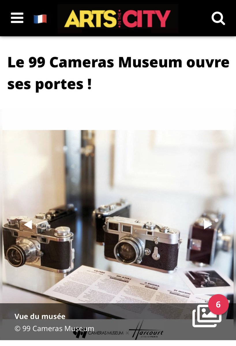 The 99 Cameras Museum is in Arts in the City ! 

The 99 Cameras Museum is the first Parisian museum entirely dedicated to iconic cameras. Born out of a personal inheritance, it’s now open to all to share the devouring passion of a camera collector.

arts-in-the-city.com/2023/12/05/le-…