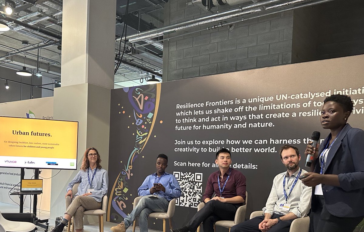 The Children, Cities &amp; Climate Action Lab have had 3 of 4 interactive workshops at #COP28, where audience members are invited to co-design sustainable urban futures with, and for children and young people 🧒🌆

Join the final event: 8 Dec, WHO Pavilion

👉bit.ly/CCC_COP28