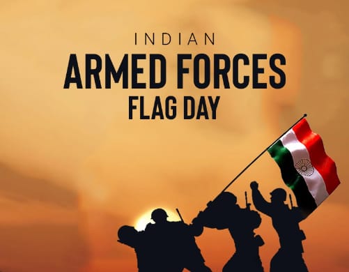 @narendramodi 🇮🇳 On Armed Forces Flag Day, let's salute the unwavering courage and sacrifices of our brave soldiers. Their dedication to safeguarding our nation is unmatched. 🙏 Let's stand united and contribute to the Armed Forces Flag Day fund. 🤝 #ArmedForcesFlagDay #SaluteToSoldiers