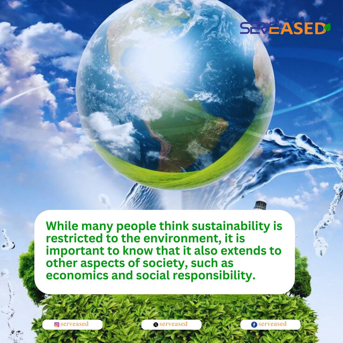 serveased's tweet photo. Have you been trying to live sustainably?
What have you learnt so far?

You can learn more about sustainability and participate in it by signing up on our platform:
https://t.co/LU11Kf1LaT

#serveased#sustainability #sustainabilitymatters #socialresponsibility #canada #earth https://t.co/LXtDbpGJ0H