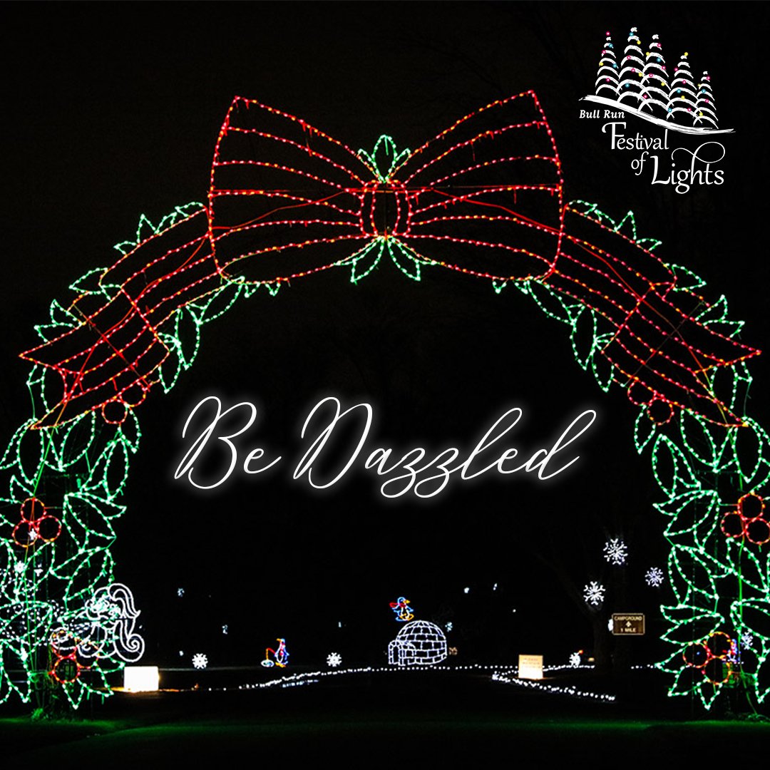 Make your Thursday Twinkle with a cozy drive through the sparkling holiday lights at the Bull Run Festival of Lights. Tonight use promo code light23 to save $5 off your online ticket.

Tickets: ow.ly/Naz450QgmAS