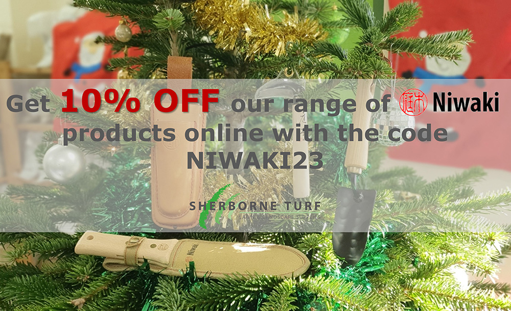 SherborneTurf's tweet photo. Huge savings on Christmas presents with Sherborne Turf. Get 10% off Niwaki Gardening Tools online at https://t.co/jnUR1cPgx0.
Add the code NIWAKI23 at checkout.
#discount #offer #Christmas #present #sherborneturf https://t.co/eNbxQkWp2r