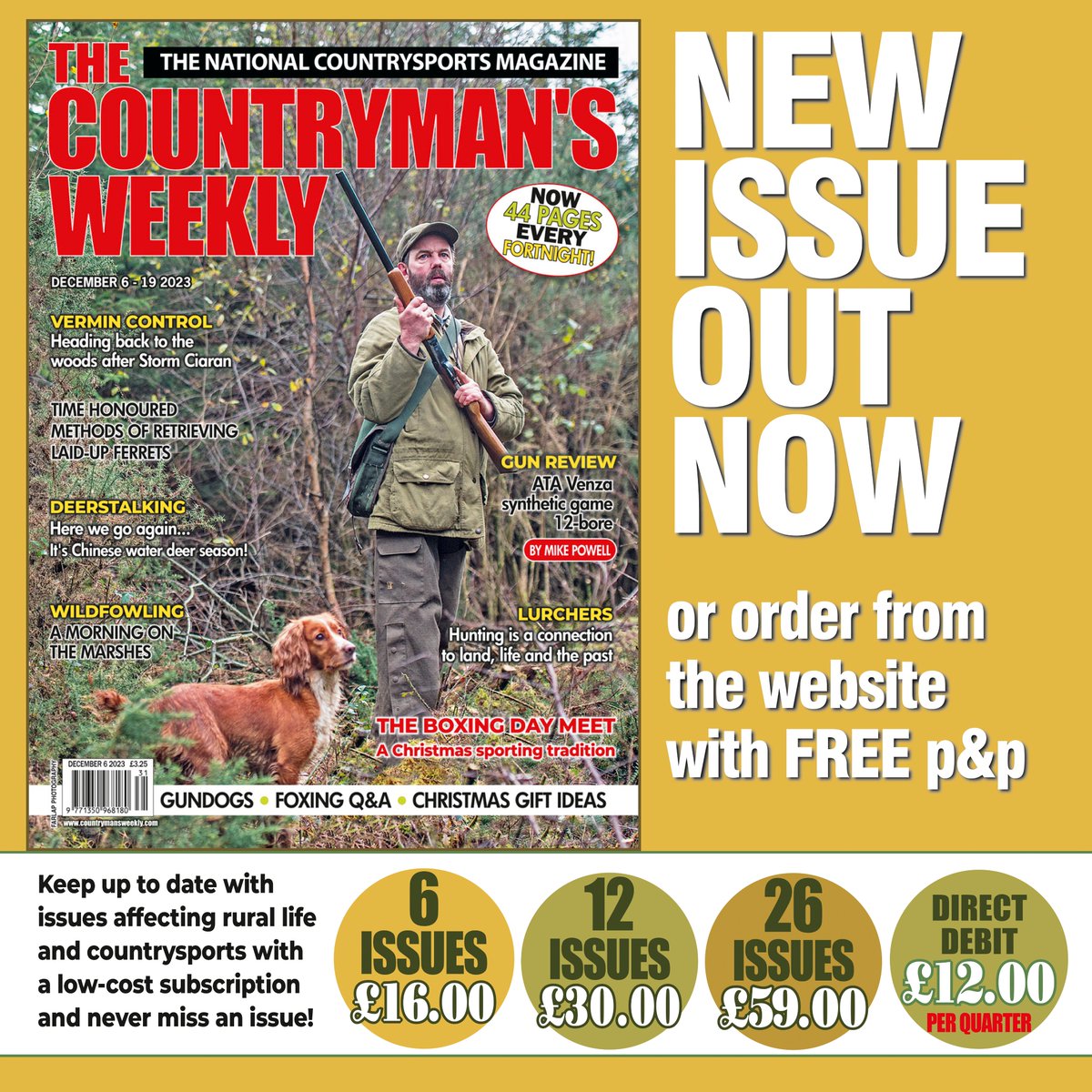 Latest issue in the shops now - or order a copy with FREE p&p from the Webshop shop.countrymansweekly.com/issue/view/iss…