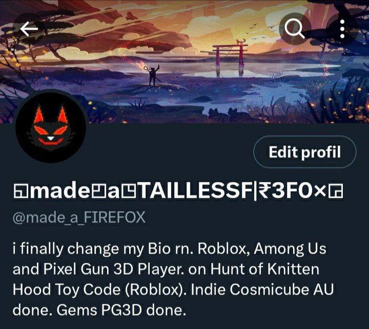 made a TAILLESSF|₹3F0× (@made_a_FIREFOX) / Posts / X