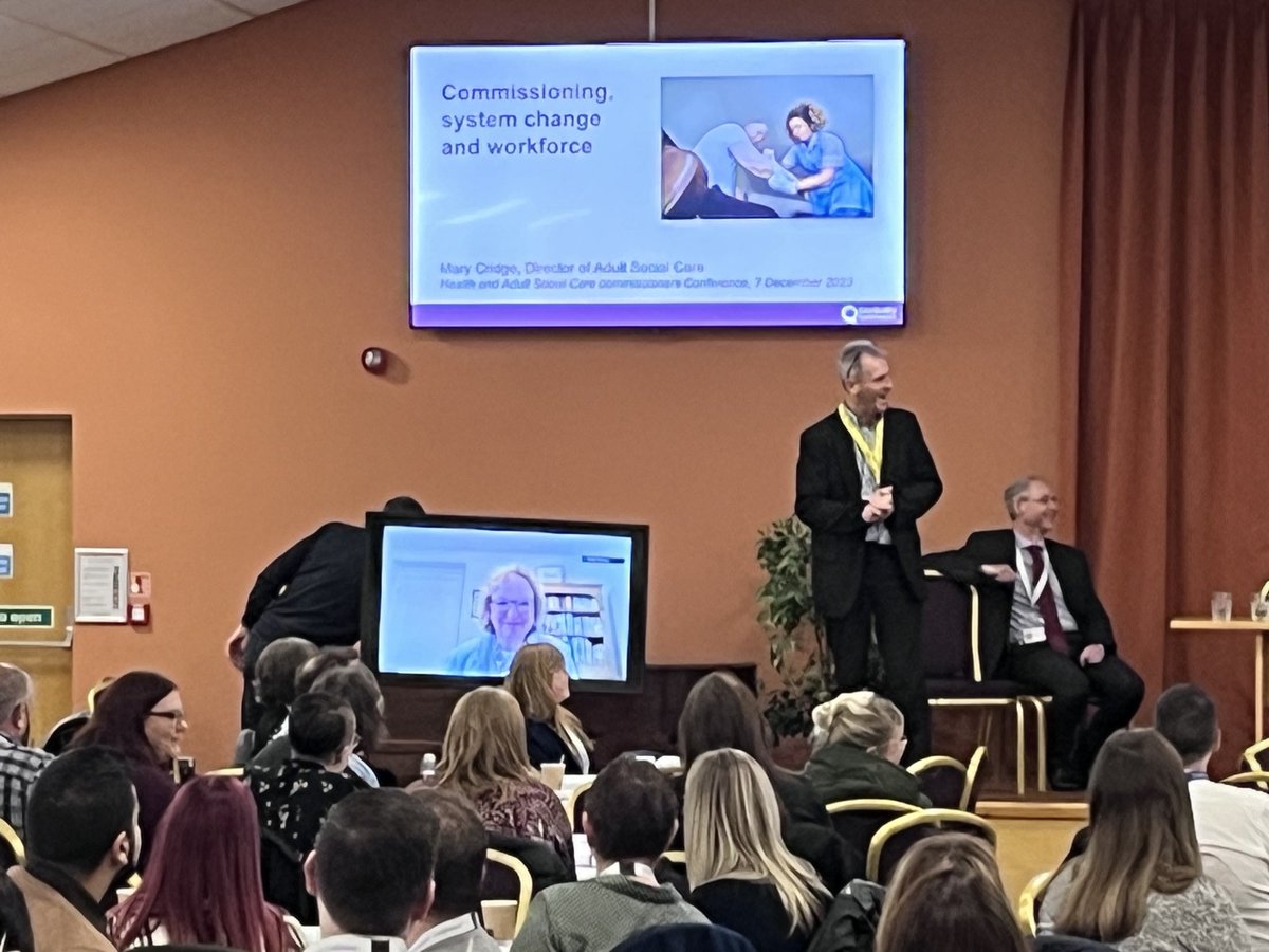 Introducing Mary Cridge from CQC talking about Commissioning system change and workforce in a hybrid format