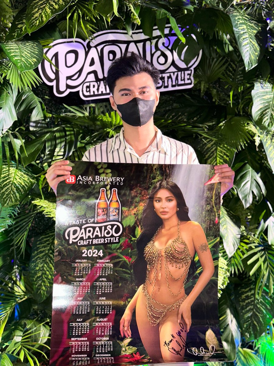 won a signed nadine x paraiso calendar 🤎✨