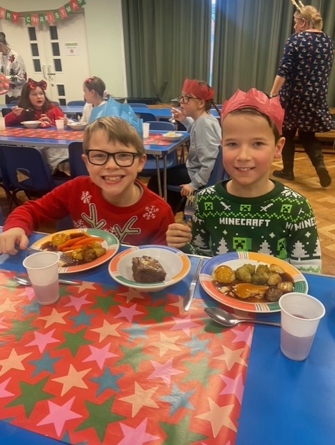 Year 5 loved their Christmas dinner!