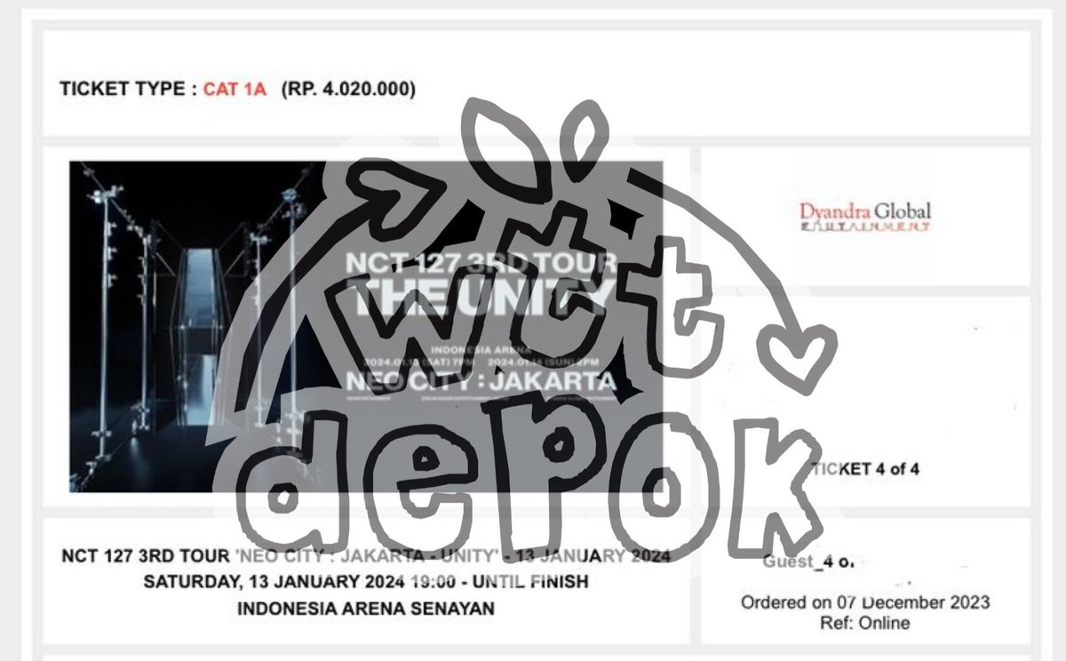 wttdepok's tweet photo. Proof Jastip NCT 127: 3rd TOUR - JAKARTA - THE UNITY by wttdepok🫶🏻

#NEOCITY_THE_UNITY_JAKARTA #THEUNITYINJAKARTA
#proofWTTDEPOK https://t.co/o5sAlC3dzv