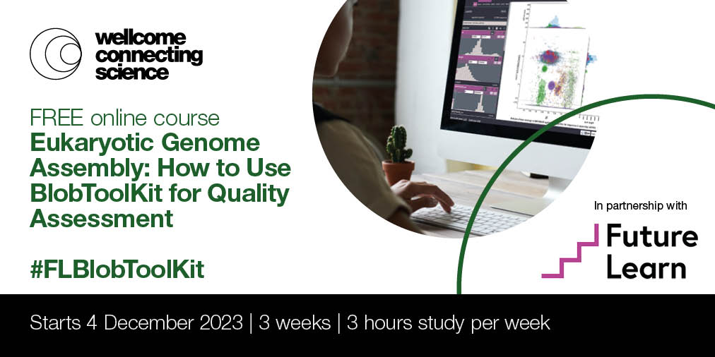 🧵1/2. Worried about contaminants in your #genomics data? 

Good news! There's another chance to complete our FREE #FLBlobToolKit online course. 

Discover how to use #BlobToolKit: an effective web-based tool to filter non-target #DNA. 

Start today👉🏽 bit.ly/44e0B6H