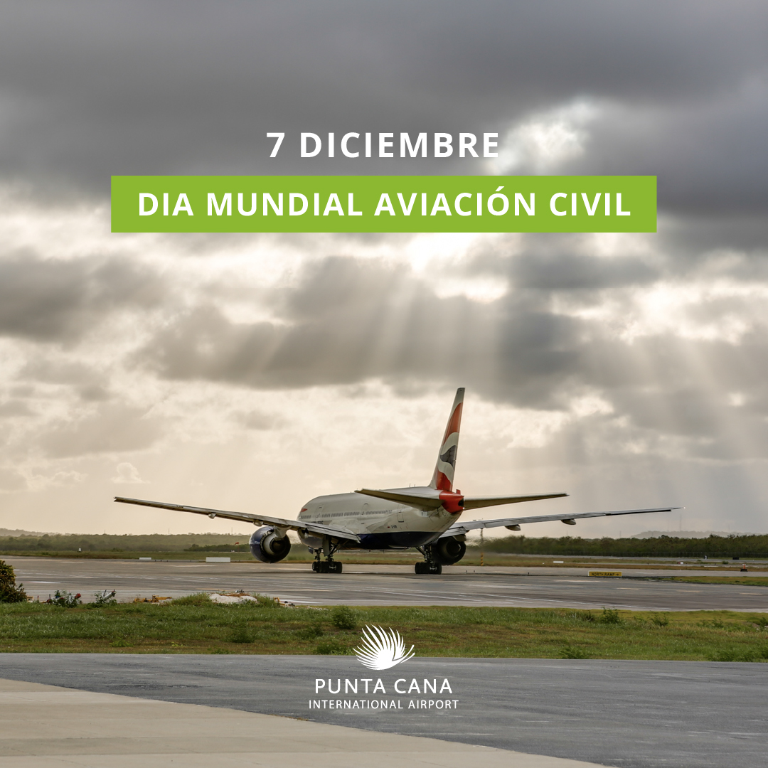 En el Día Mundial de la Aviación Civil, celebramos la magia de volar alto y conectar mundos en el Aeropuerto Internacional de Punta Cana. ¡Gracias a todos los apasionados por la aviación que hacen posible este increíble viaje! ✈️🌎

#PUJ
#DíaMundialdelaAviaciónCivil