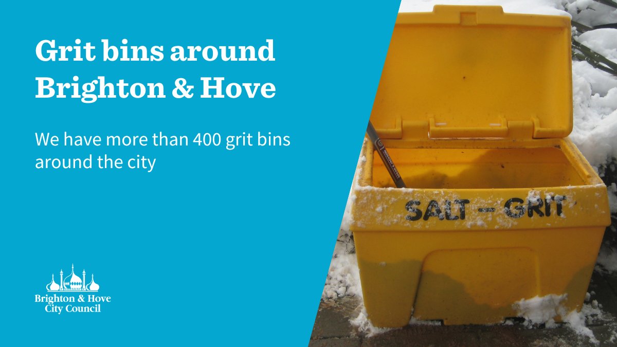 Did you know we have over 400 grit bins around the city? You can find a map to your closest grit bin here 👉 ow.ly/Ijcy50Qgi5j If your grit bin looks like it could do with a top-up, let us know by completing our online form here 👉 ow.ly/hhFq50Qgi5Q