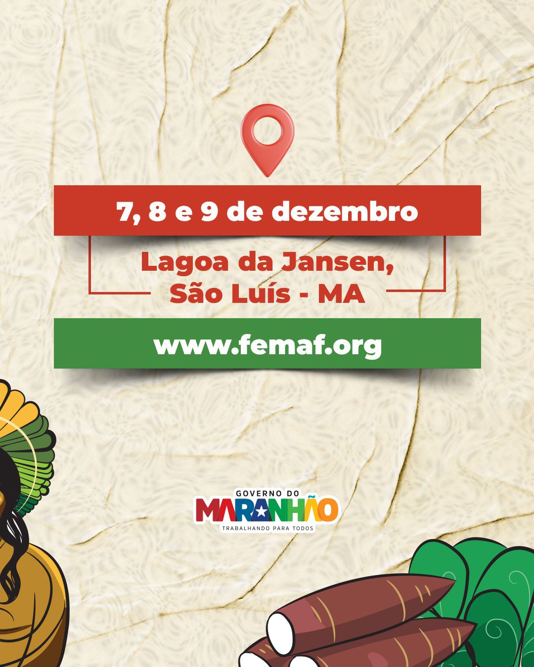 Governo do Maranhão on X: 🤩 Simbora para 1ª Feira Maranhense de  Agricultura Familiar? 🗣️ Além de muitas atrações culturais, na FEMAF você  terá acesso a vários serviços públicos.  / X