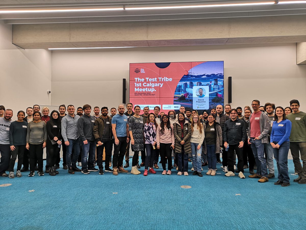 The Test Tribe 1st Calgary Meetup with 100+ Registrations and Over 50+ Attendees ✅🔥