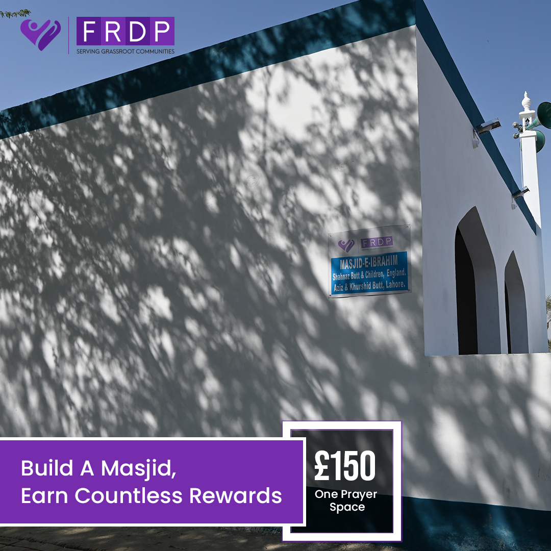 FRDPINTERNATION's tweet image. The need for safe prayer spaces in rural communities of #Pakistan is urgent. 

With your generous donations, #FRDP aims to build masjids that provide peace, serenity, and a secure environment for worship.

Support us now - frdpinternational.org/appeals/build-….