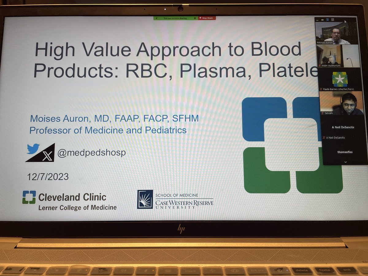 Ready to deliver ⁦@christianacare⁩ Medicine Grand Rounds this morning! #highvaluecare #bloodmanagement