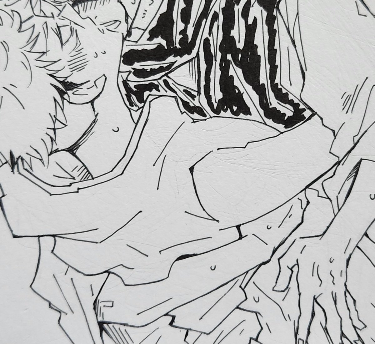 ほのぼの脹虎描いたらちょっといやらしい雰囲気のも描きたくなってしまった。
エrは難しくて、雰囲気でふわっと描いてるから大したもんは描けない😌 
