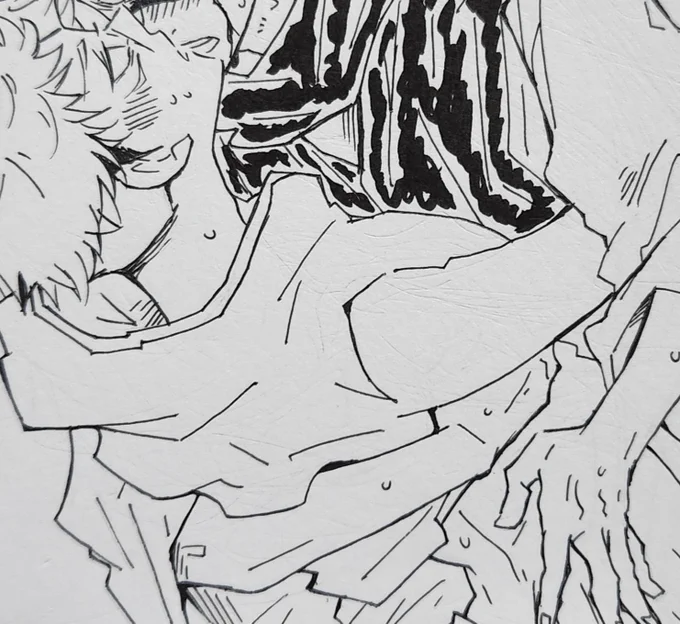 ほのぼの脹虎描いたらちょっといやらしい雰囲気のも描きたくなってしまった。
エrは難しくて、雰囲気でふわっと描いてるから大したもんは描けない😌 