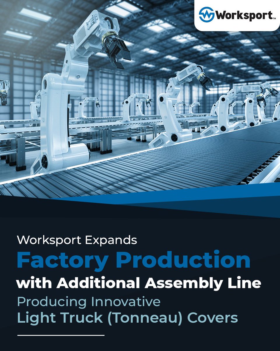 WorksportLtd's tweet photo. Worksport Expands Factory Production with Additional Assembly Line Producing Innovative Light Truck (Tonneau) Covers 
Read the Full Press Release Here: https://t.co/UsqDLJkJRh
$WKSP #WKSP #Worksport #Stockmarketnews #Nasdaq #stockmarket #investing #trading https://t.co/nDkH1iIboP