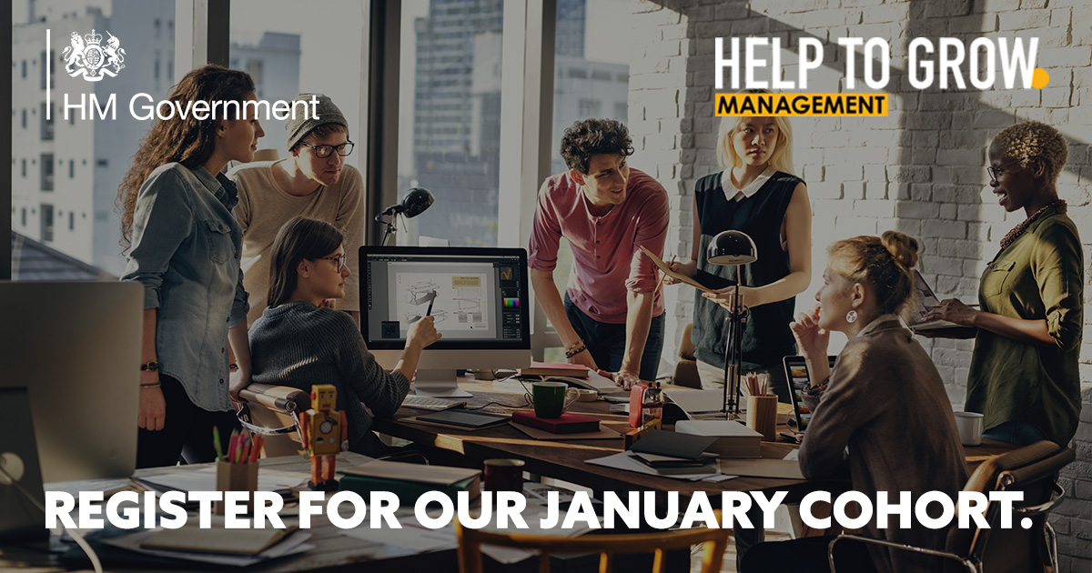 Places are still available for our Help to Grow: Management cohort starting 16th January 2024! The course gives you the opportunity to head into the new year with a clear growth plan and the support of an expert business mentor behind you. Discover more @ orlo.uk/wTv0c