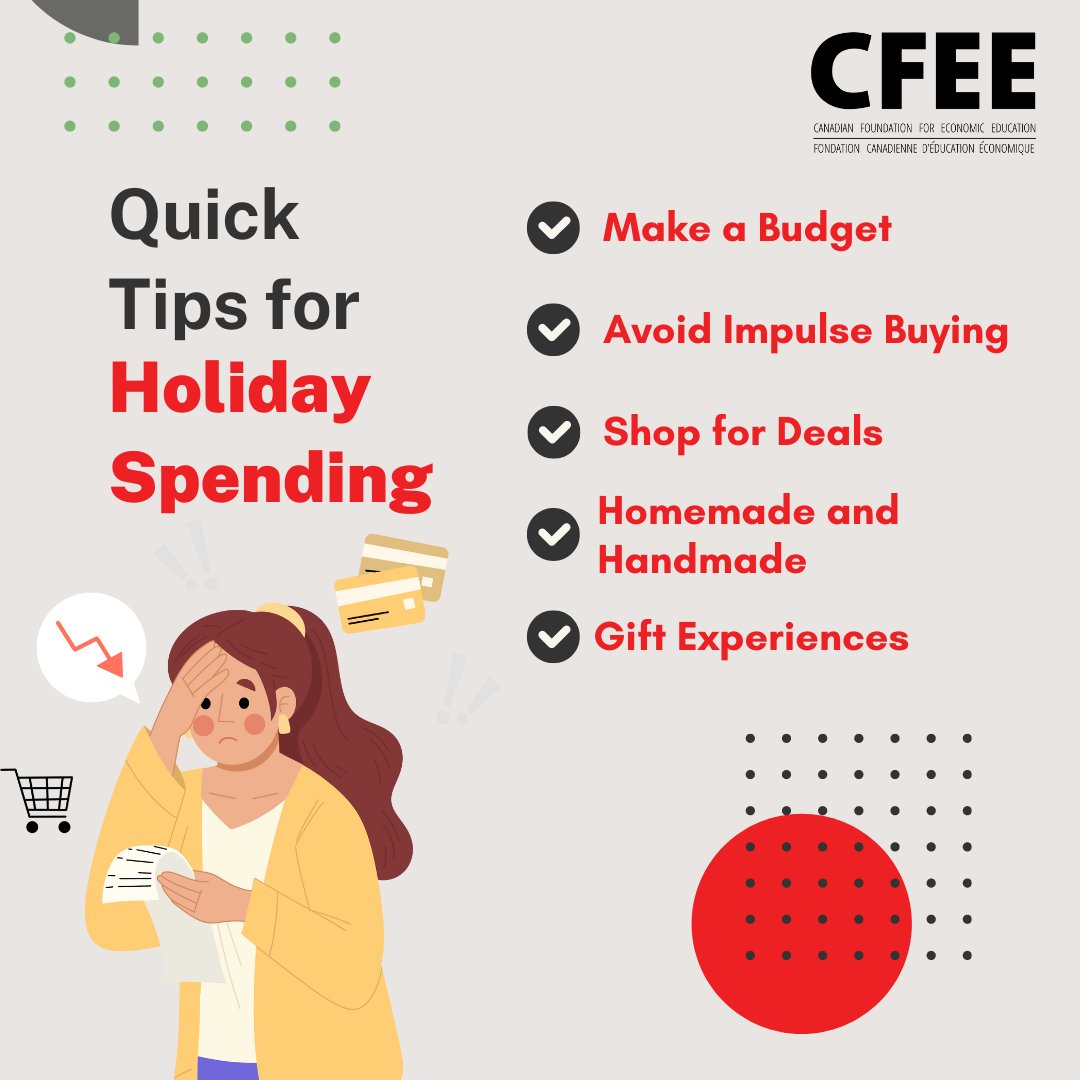 _CFEE's tweet photo. Ready for the holidays? Make sure you're budget-conscious this season with these top tips!
Don't break the bank this year; spread the holiday cheer!
#SpendingTips
#HolidaySeason
#FrugalGifting
#ShopSmart https://t.co/GTUic6XwbC
