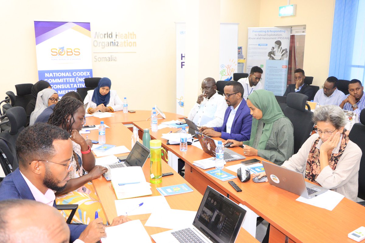 SobsSomalia's tweet photo. The Director General of #SoBS, Mrs. Hawo Ahmed Hassan, initiated a hybrid national stakeholder consultation meeting today to advance Somalia's application for the Codex Trust Fund Round 8. Remarks from FAO, WHO, and CAFRICA representatives set the stage.
#Somalia #CodexTrustFund https://t.co/xF7ft1dywO