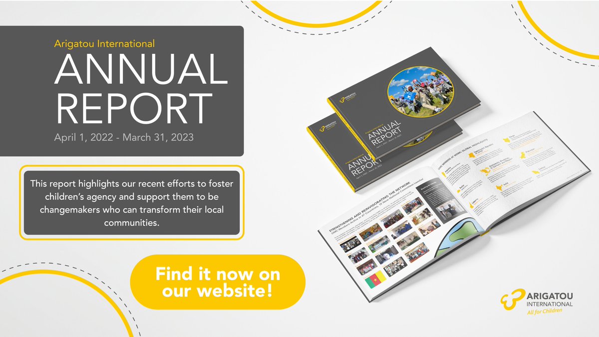 We're excited to share with you our latest Annual Report!

arigatouinternational.org/publications/

Our #AnnualReport2023 is a testament to the dedication and passion that fuels our mission to build a better world for children. 

Thank you for being part of this family!

 #AllforChildren