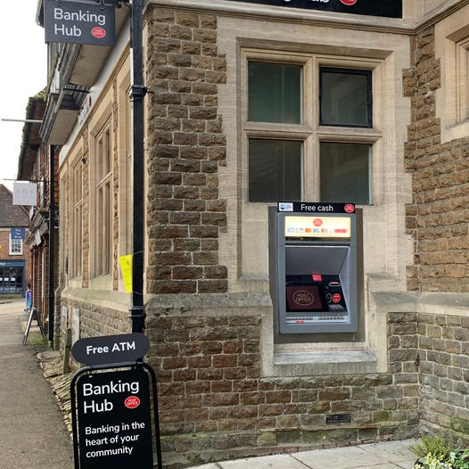 #Haslemere's new Banking Hub is up and running from today. It's the first in the country to also have an ATM - something the Town Council has fought hard to ensure. Residents have waited a long time for this facility and it's now time to use it !