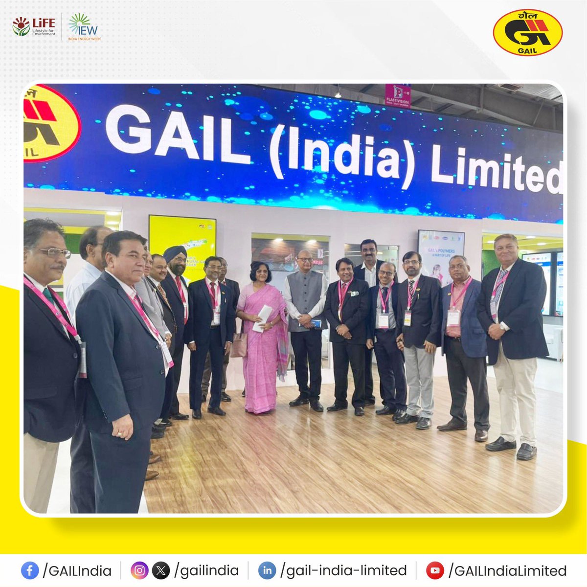 gailindia's tweet photo. #GAIL is participating in the 12th edition of the #plastivision2023 exhibition at the Bombay Exhibition Centre, Mumbai.

Ms Nivedita Shukla Verma, I.A.S., Secretary, Department of Chemicals & Petrochemicals, Ministry of Chemicals & Fertilizers, Government of India, along with Mr Manish Dedhiya, President, AIPMA, with his team visited the GAIL stall on Day 1. They had a fruitful interaction with Shri H.K. Srivastava, ED (Marketing-Petrochemicals), GAIL along with the GAIL Team.

Stay tuned to our social media handles for regular updates and glimpses of the event.

#GAILAtPlastivision2023 #KhushiyonKiEnergy #AazadiKaAmritMahotsav #IndiaEnergyWeek2024 #EnergizingPossibilities