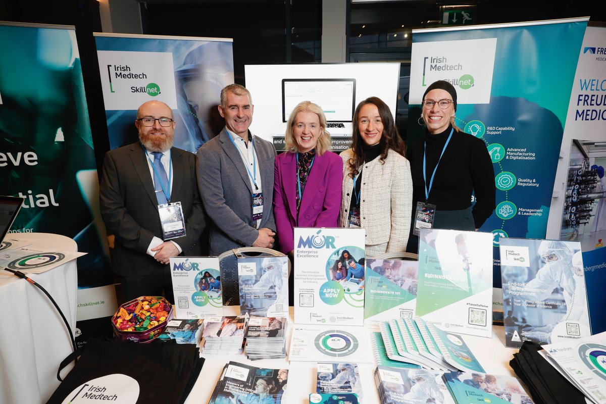 After your lunch, take a few minutes to say hello at our stand in the main exhibition area at #MedtechRising. We're on hand to talk about MÓR Enterprise Excellence featured in the last panel, and other funded training supports irishMedtechSkillnet.ie #MedtechSkillnet #MOR