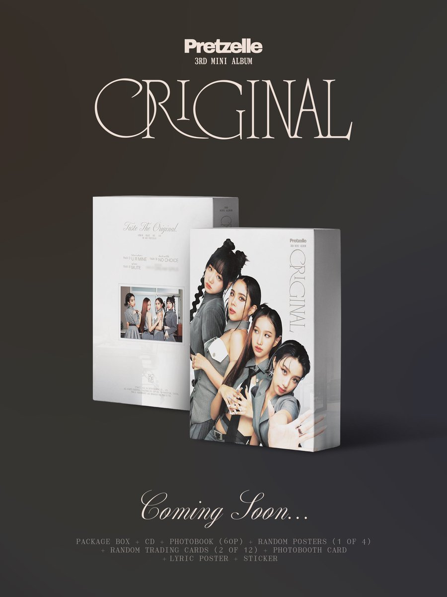 PRETZELLE 3RD MINI ALBUM 

‘ORIGINAL’

COMING SOON ✨

รอติดตามรายละเอียดได้เร็วๆนี้ 

#PRETZELLE