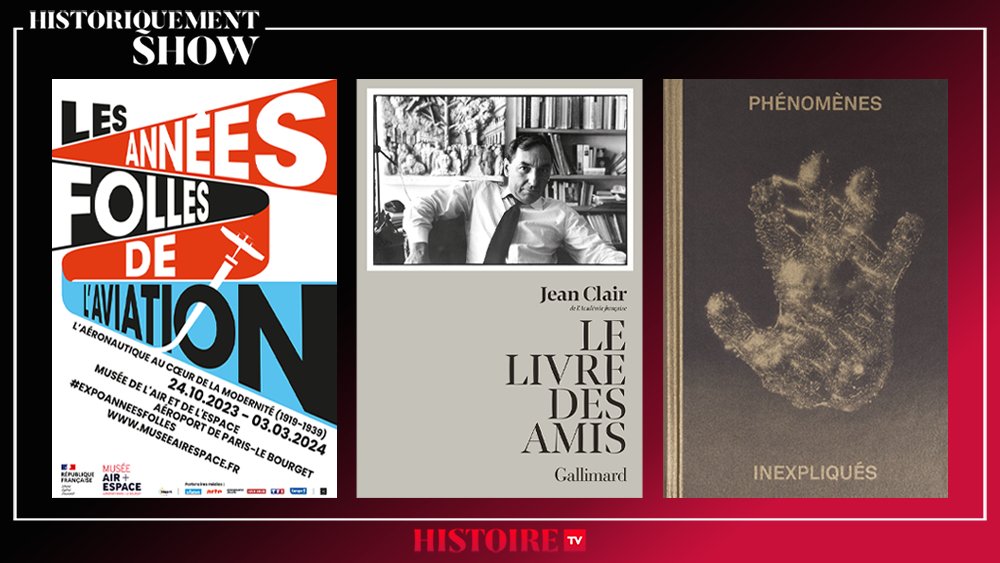 📢 Samedi 20h #hshow, @jchribuisson reçoit pour leurs 'coups de 💗' : 🛩️ Nicolas Chaudun #expoanneesfolles @MuseeAirEspace 🖼️ @ischmitz1 'Le livre des amis' Jean Clair @Gallimard 👻 @JenniferKerner2 'Phénomènes' au Musée d'histoire de la médecine @univ_paris_cite @DelpireEditeur