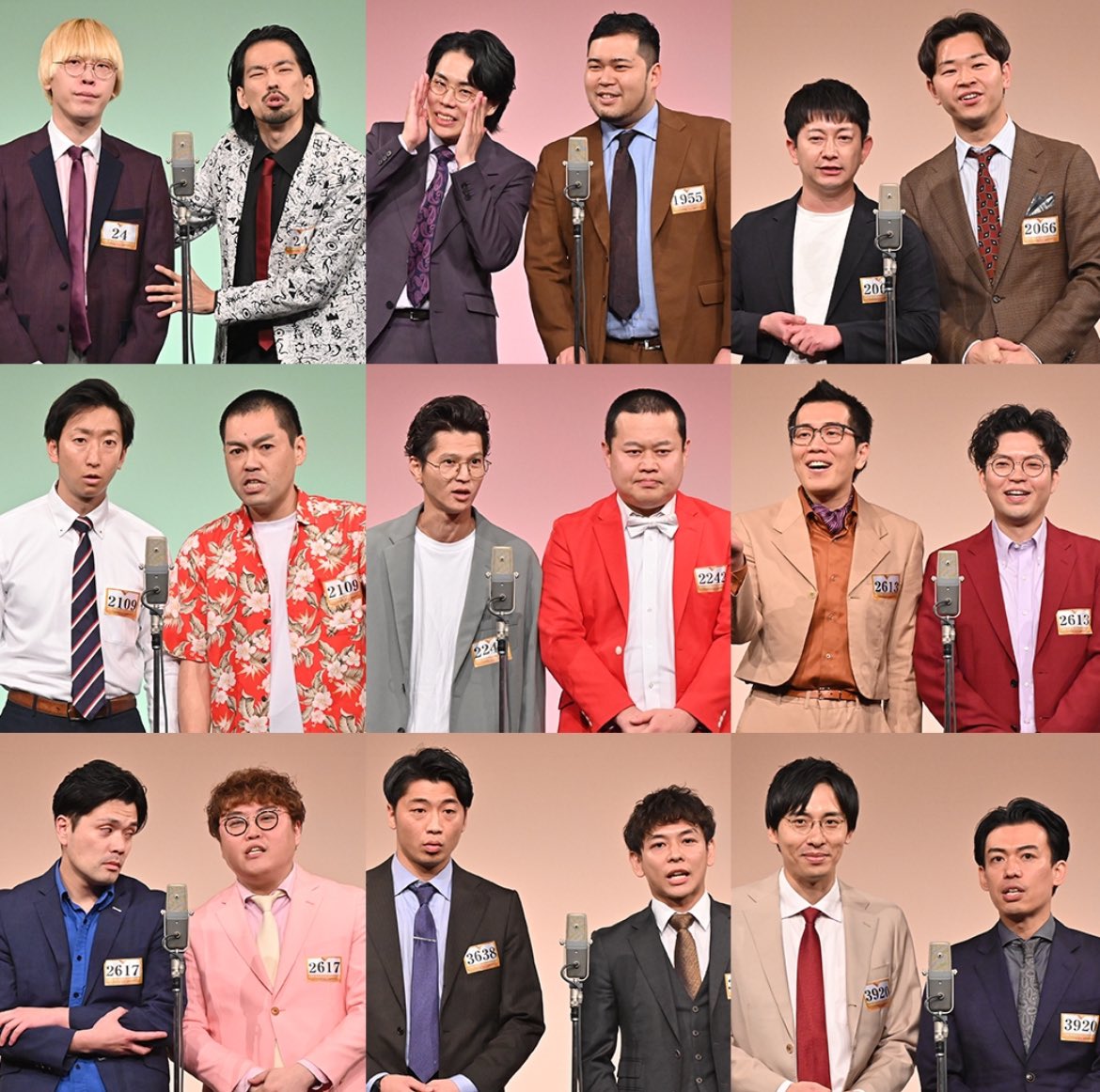 stog__'s tweet photo. 歴代のM-1グランプリファイナリストスクエア写真、2020から2023まで並べると圧巻だな https://t.co/rqdcz5lLzn