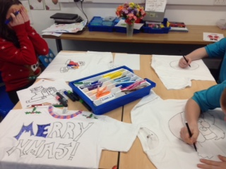 Isaac class enjoyed designing their own Christmas T-shirts today, some fantastic designs! #aboveandbeyond#responsibility