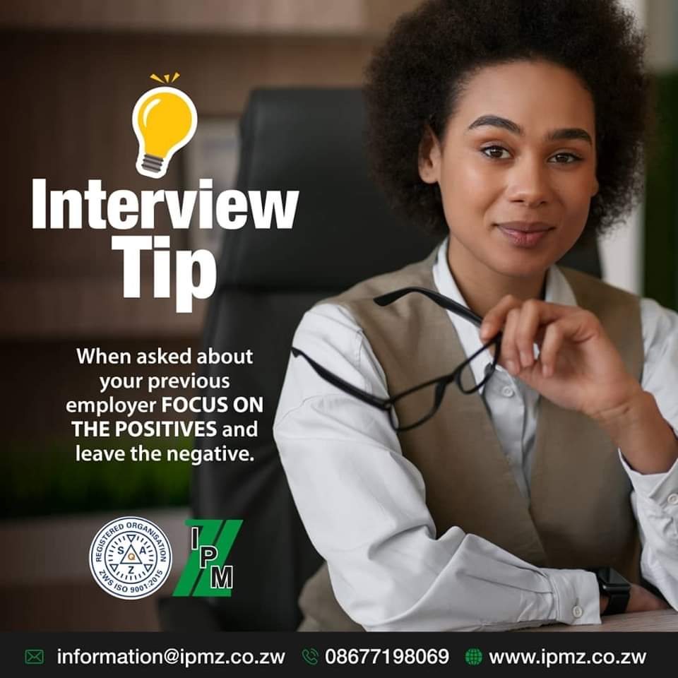 Tips to nail that interview and help you secure your dream job!

 #HR #IPMZ #Zimbabwe