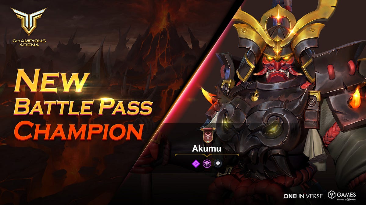 🌟 Prepare for the ultimate showdown in Champions Arena with the arrival of Akumu, the fearsome new aggressive Champion! 🏆🔥 Progress through this month's Battle Pass to claim your place among the elite! 🌟🎮 #ChampionsArena
#Web3gaming