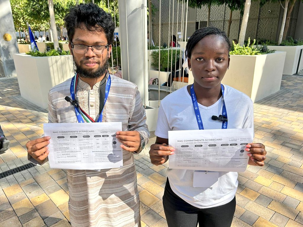 SohanYouthNetG's tweet photo. The @SUNCSN #YouthLeadersForNutrition
are accountable for our #N4G commitments 👇 We're busy building our youth networks and holding community dialogues to improve #nutrition outcomes for the most marginalised. What progress have **you** made?
@GNReport #COP28 https://t.co/bvPfVp2guO