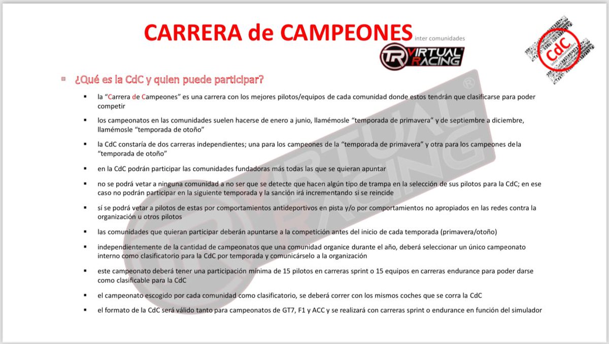 CdCintercomunid's tweet photo. ¿Has ganado desde septiembre 2023 algún campeonato por equipos en España? Ponte en contacto con nosotros, verifica tus datos y participa en el macro evento de @CdCintercomunid en diferentes simuladores en junio 2024. ACC o AC, f1, gt7, raceroom, iracing y mucho más. https://t.co/Rnc3N98sQh