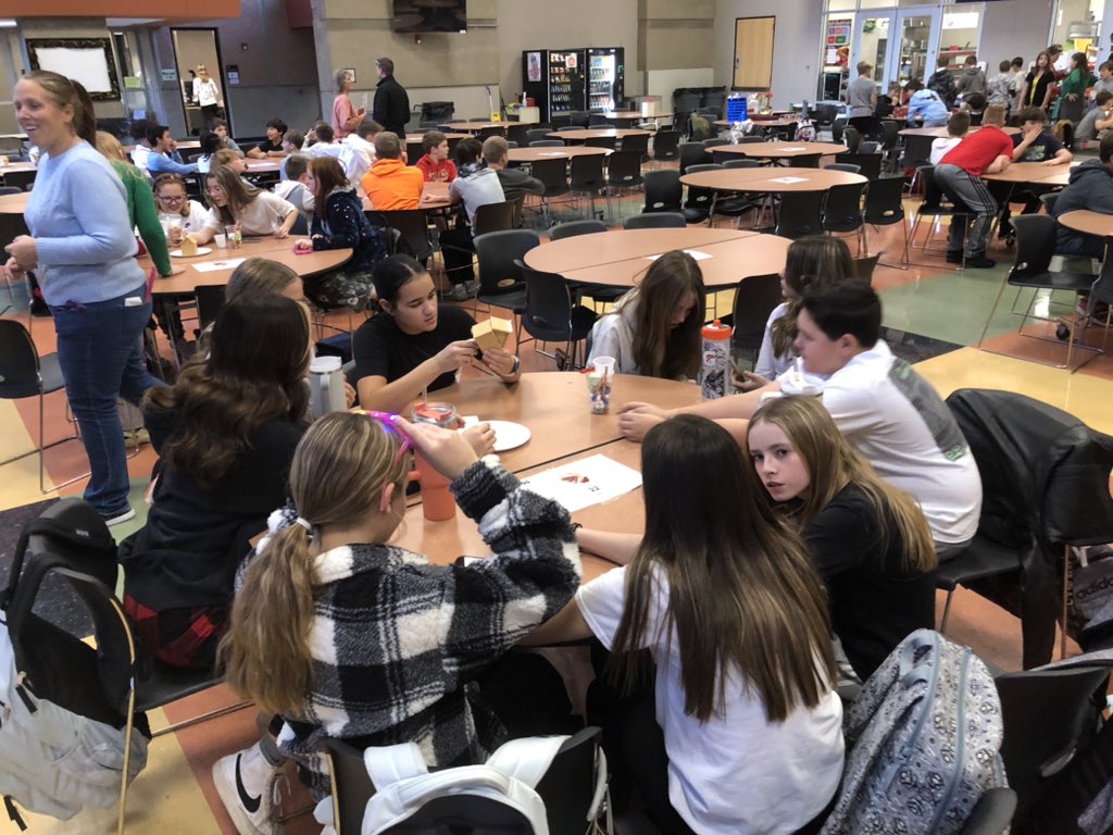 OGMSPanthers's tweet image. OGMS Students enjoying the annual Holiday Party! White elephant, Gingerbread houses, Christmas Bingo and Christmas Corn Hole! Thanks to everyone that made this a HUGE success! Nancy O'Keefe you rocked it! #gopanthers