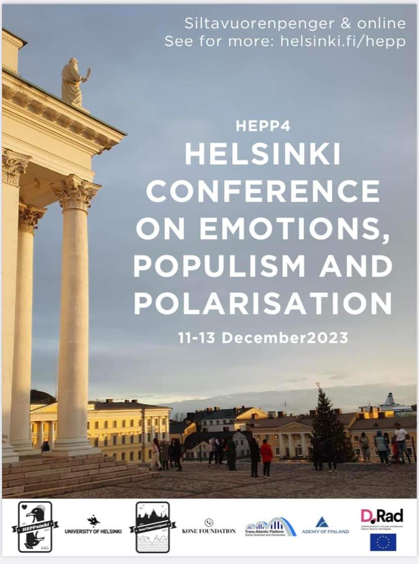 Helsinki Hub on Emotions, Populism & Polarisation tweet media