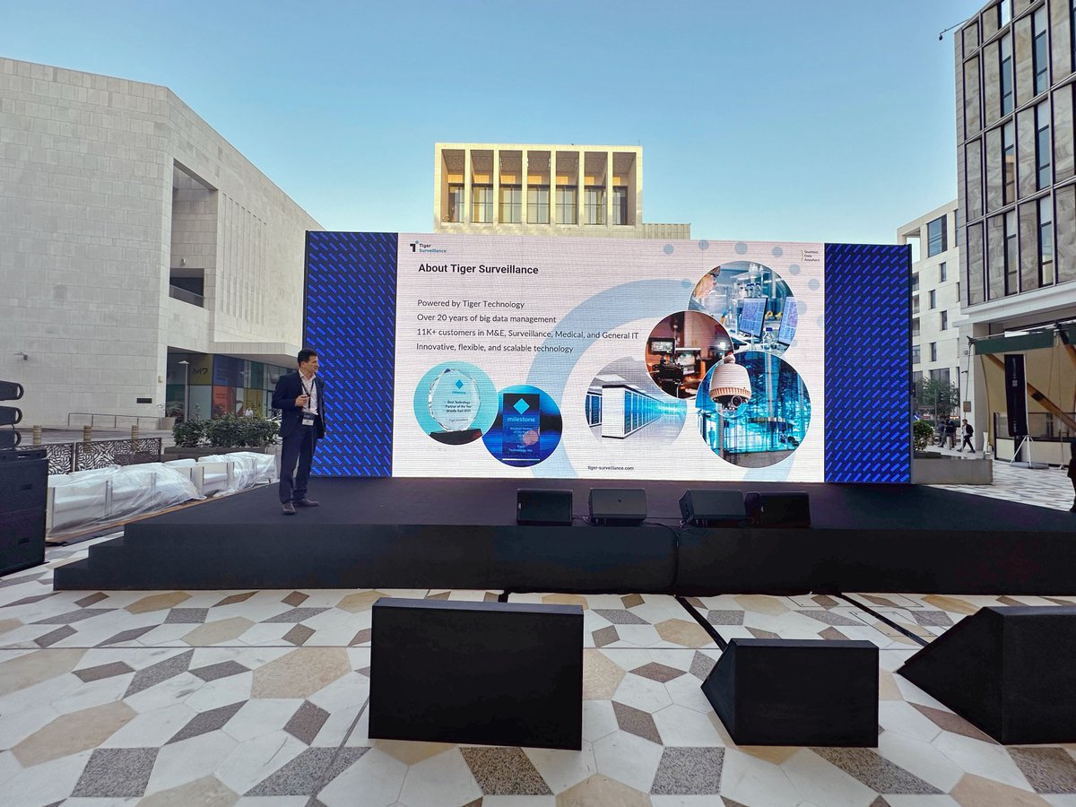 TigerSurvTweets's tweet photo. On Dec 6th we were part of the @DellTech Security Forum in #Qatar where our CTO, Alexander Lefterov, took the stage to unveil insights on designing efficient #VideoSurveillance with #cloud storage extension.
#surveillance #HybridCloud #CloudComputing #DataManagement #DR #Failover https://t.co/r6i3ubE3ua