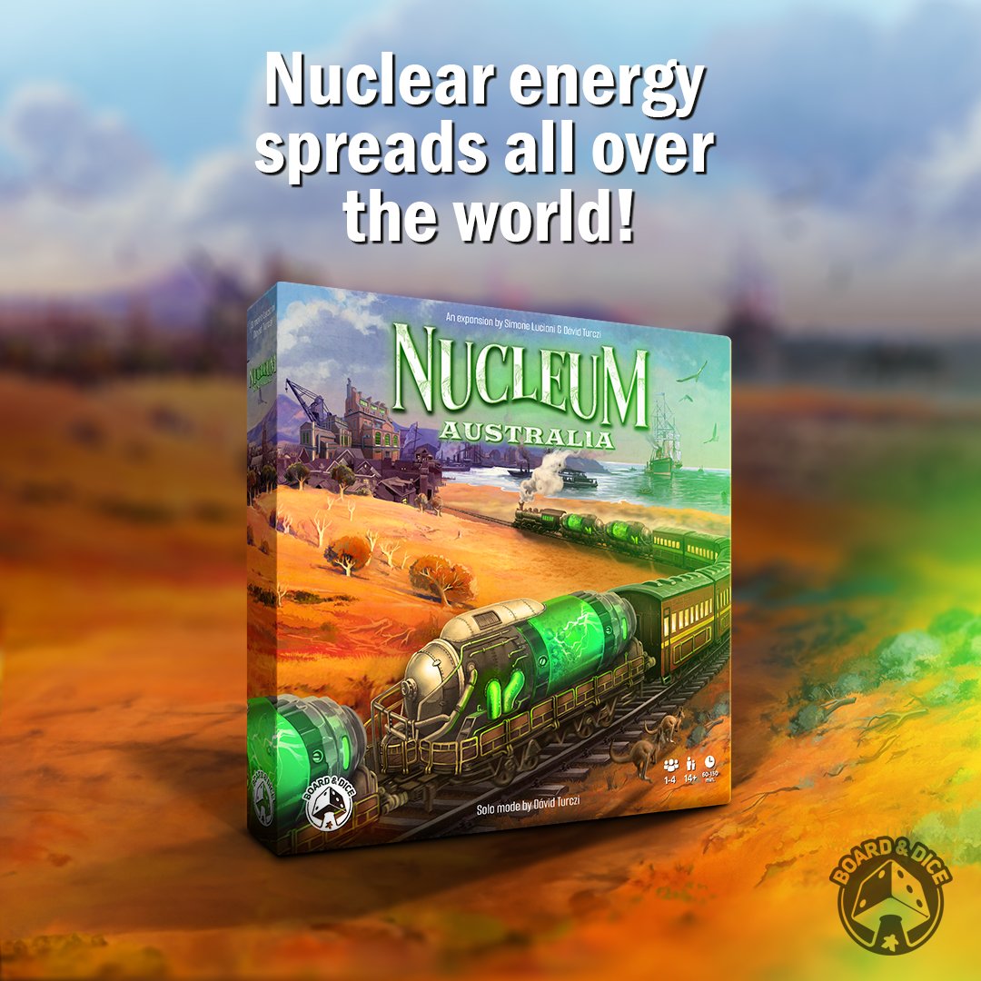 BoardAndDice's tweet photo. Nuclear Revolution was a great success and couldn’t stop spreading across various countries. Embark the ship and witness this great change of the Australian landscapes!
Nucleum: Australia is the very first expansion to one of the hottest board games of 2023! ⚡️ https://t.co/KbVElMePrx