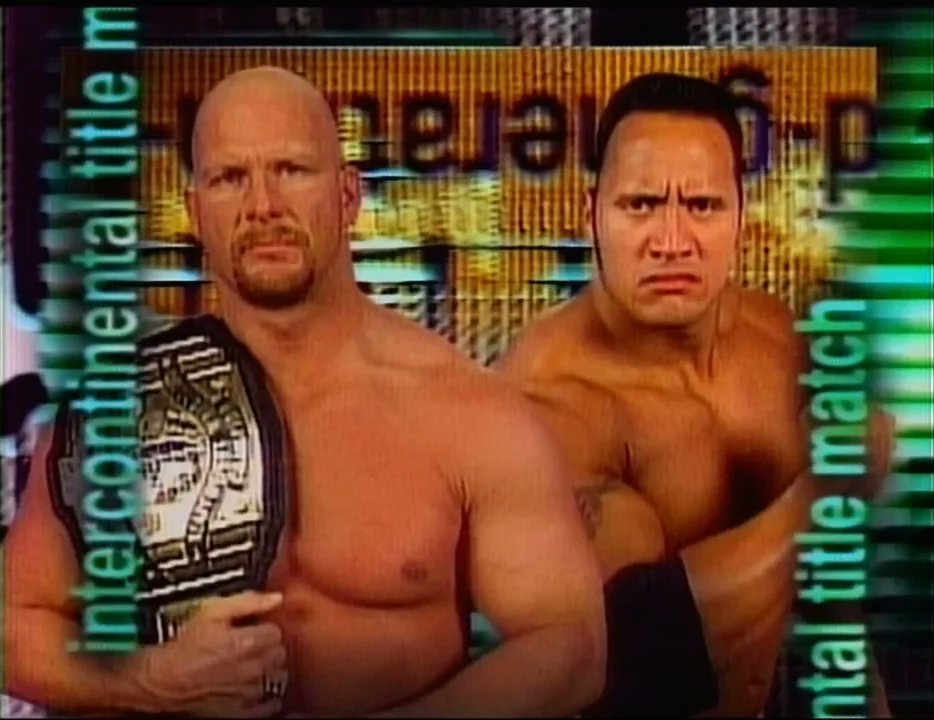 12/7/1997

'Stone Cold' Steve Austin defeated Rocky Maivia to retain the Intercontinental Championship at D-Generation X from the Springfield Coliseum in Springfield, Massachusetts.

#WWF #WWE #DGenerationX #StoneColdSteveAustin #RockyMaivia #TheRock #IntercontinetalChampionship