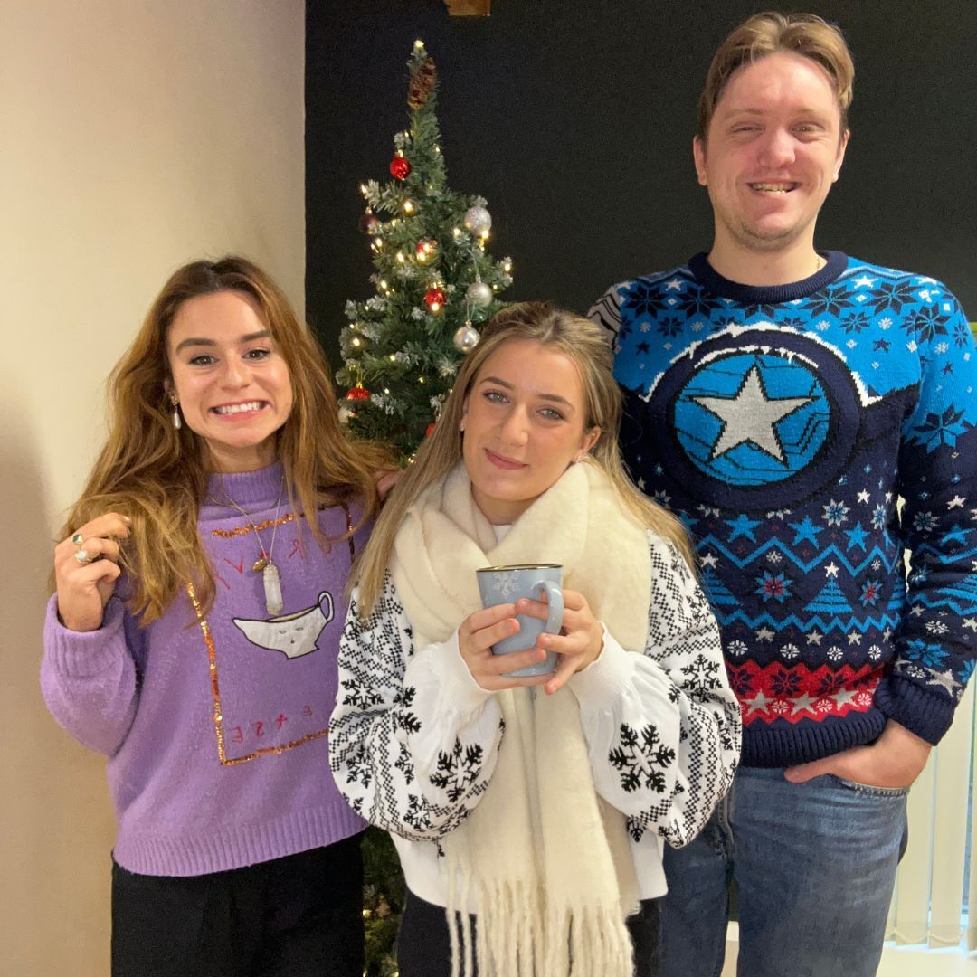 It's our annual Christmas Jumper Day here in the CTD office!
As you can see, only a few of us got into the spirit! 👀

Whose is your favourite?
#christmasjumperday #officeculture #ukchristmas #gravyplease #digitalagency