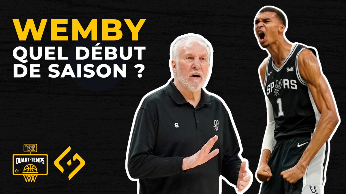 Le dernier épisode du Quart-Temps sur le début de saison de Victor Wembanyama est disponible sur YouTube. 

youtu.be/NoC9wMHFG4I