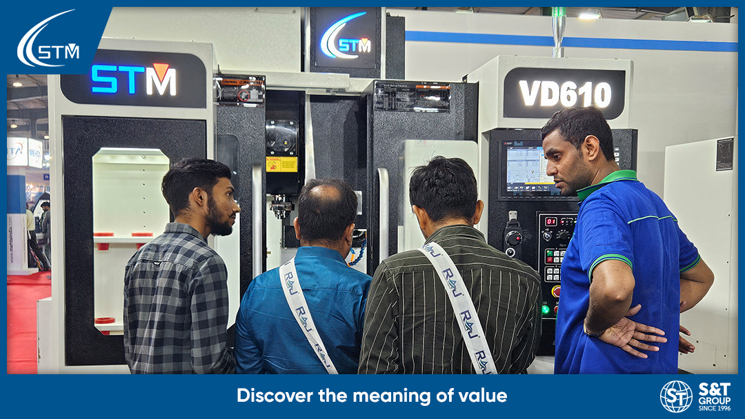 StmCnc's tweet photo. 🌟 Day Two at #ENGIMACH2023 was buzzing with innovation! 🔧 From live demos to insightful discussions, S&amp;T Machinery continued to showcase cutting-edge tech and engineering prowess https://t.co/nIa73ocg7O